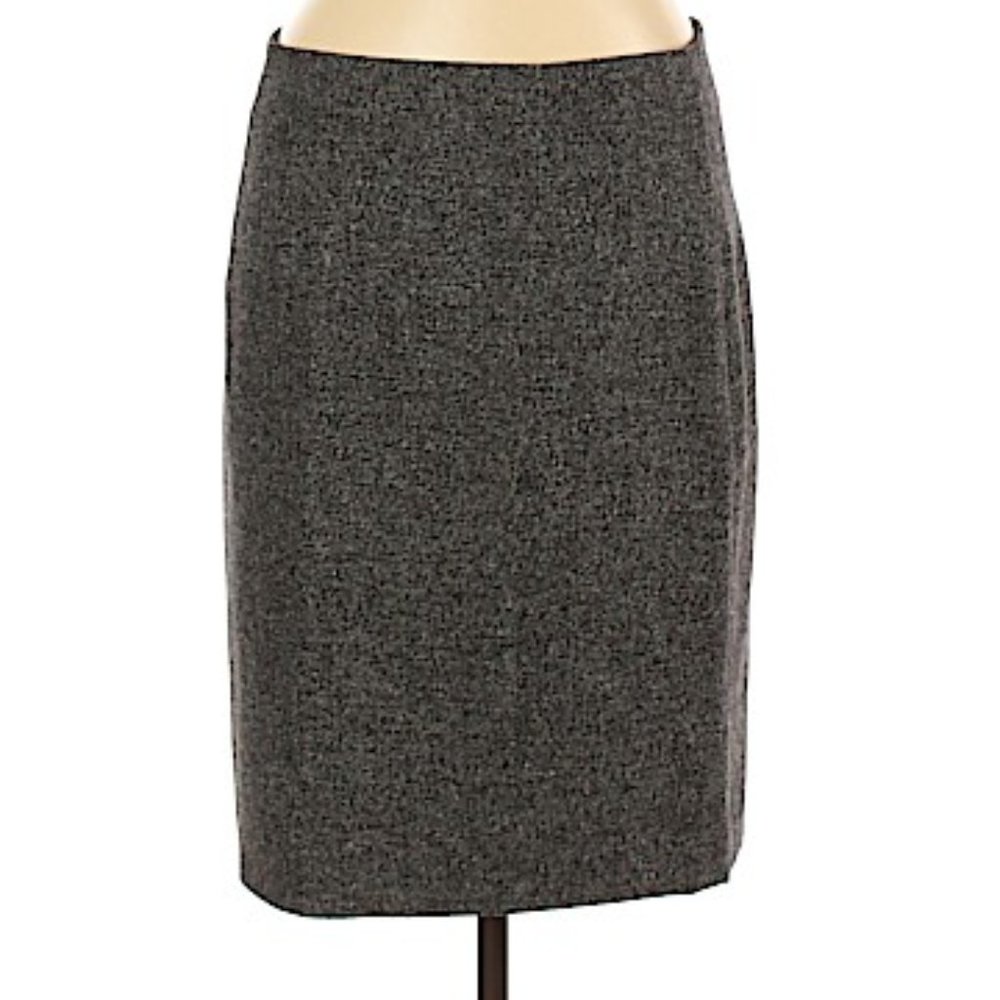 Banana Republic Gray Wool Pencil Skirt